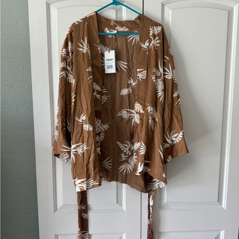 Lunya Floral Silk Robe